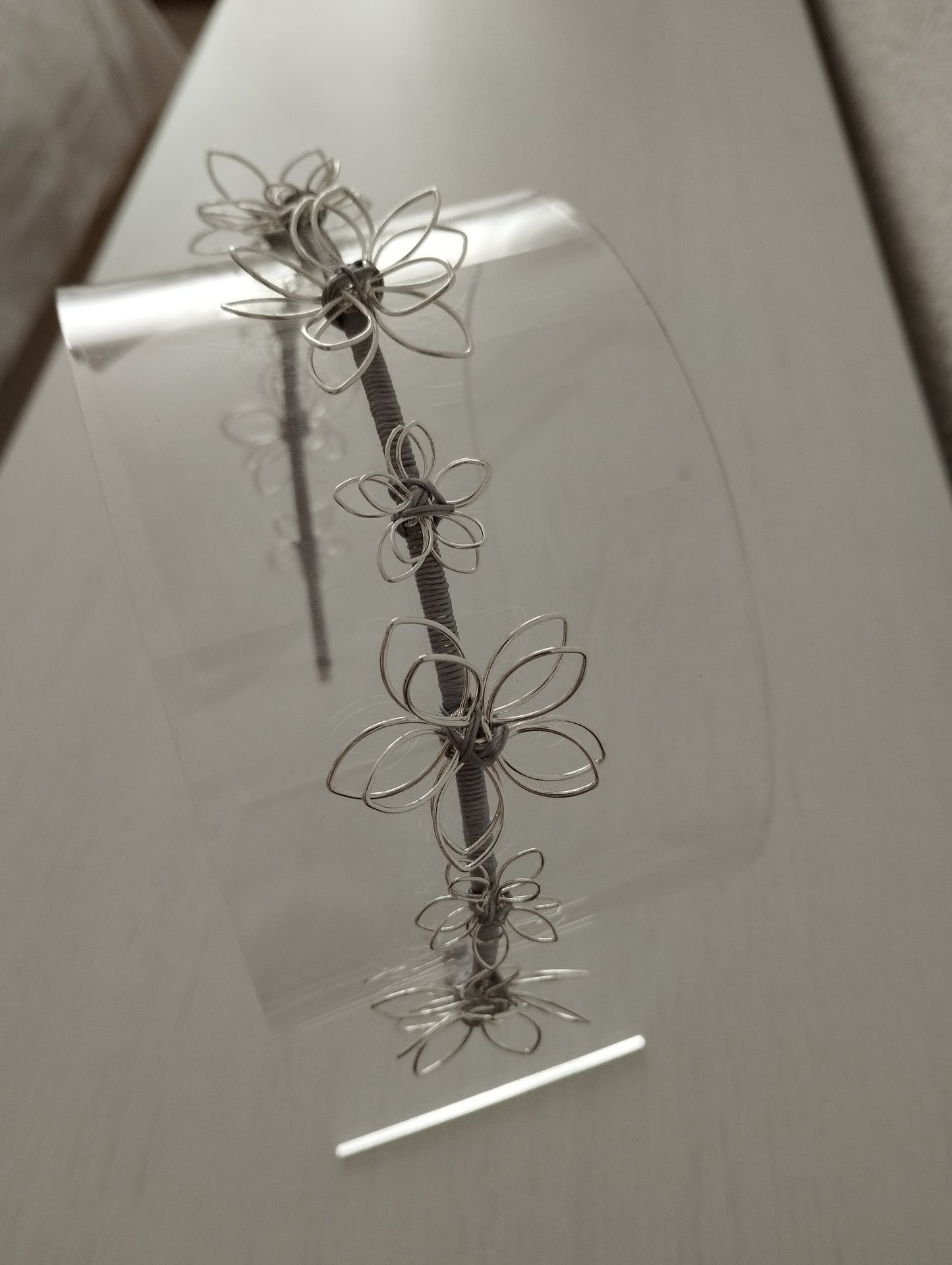 Diadema "Amaya" plateada