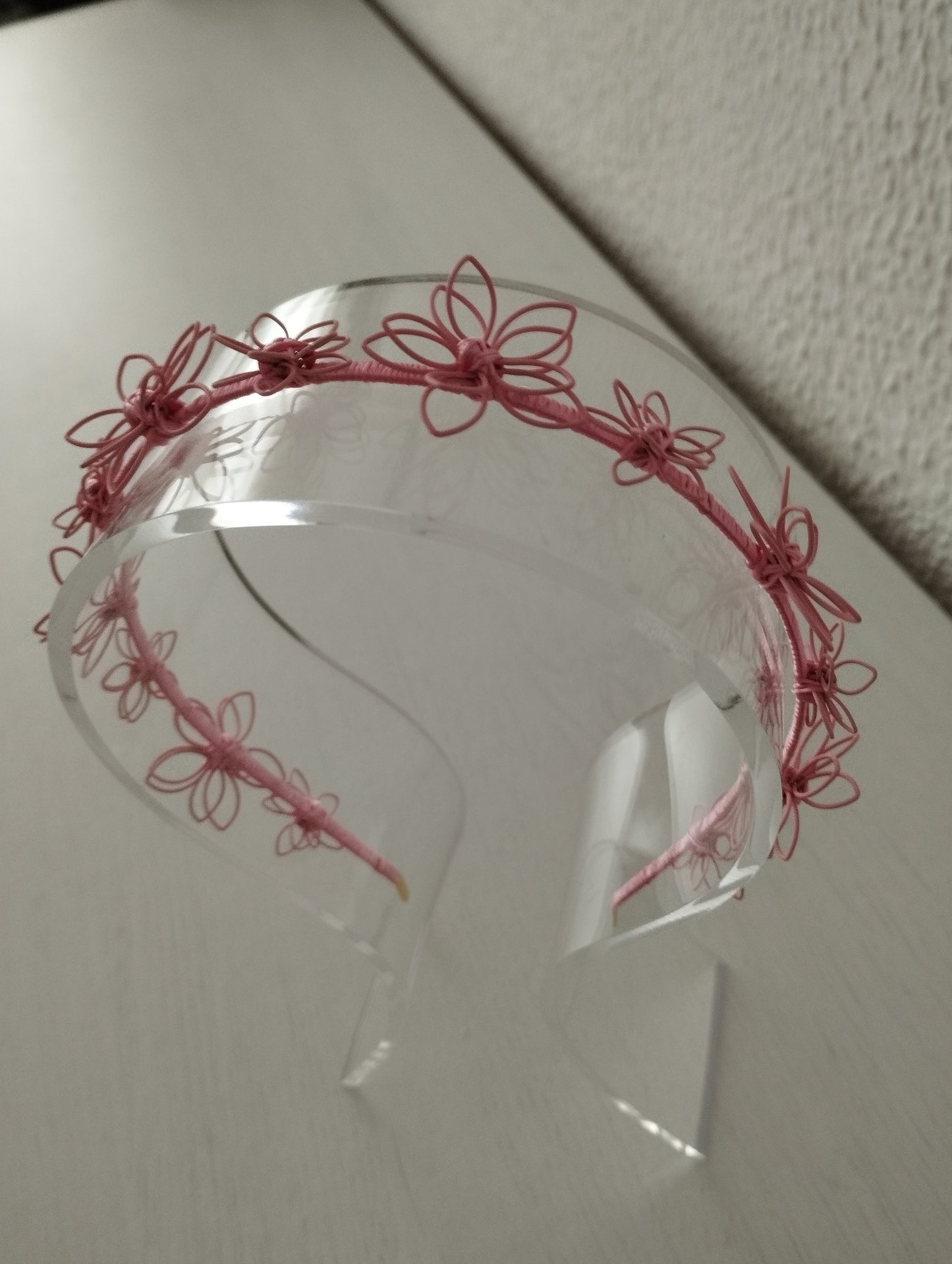 Diadema "Amaya" rosa