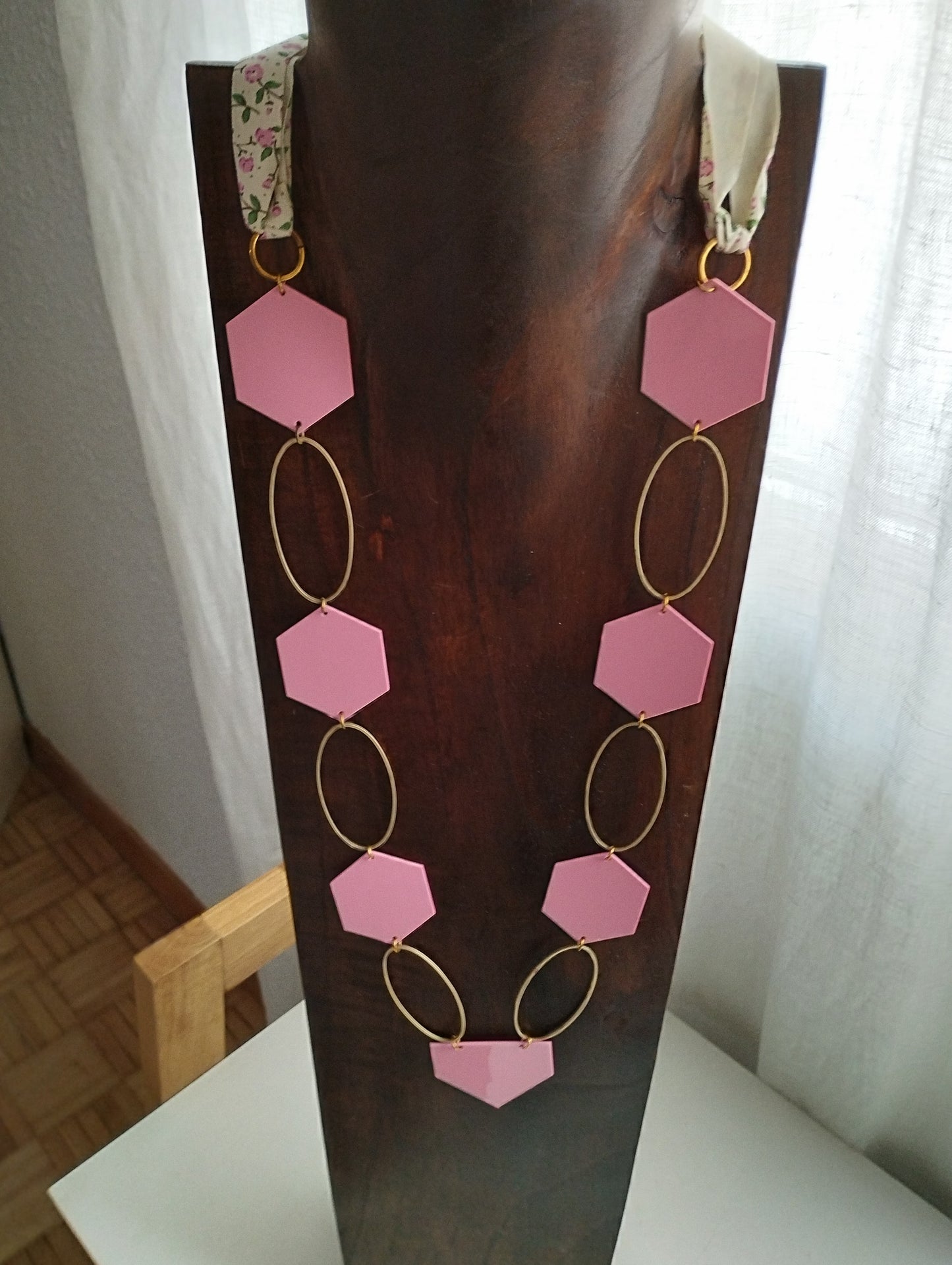 Collar "Miriam" rosa