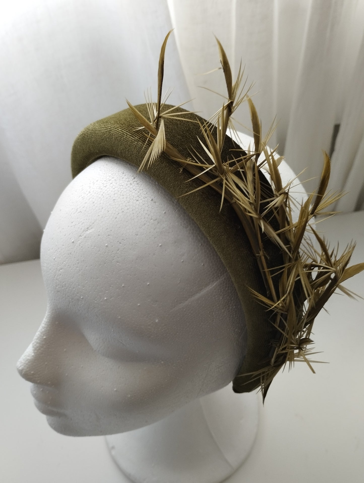 Diadema "Ainara" oliva