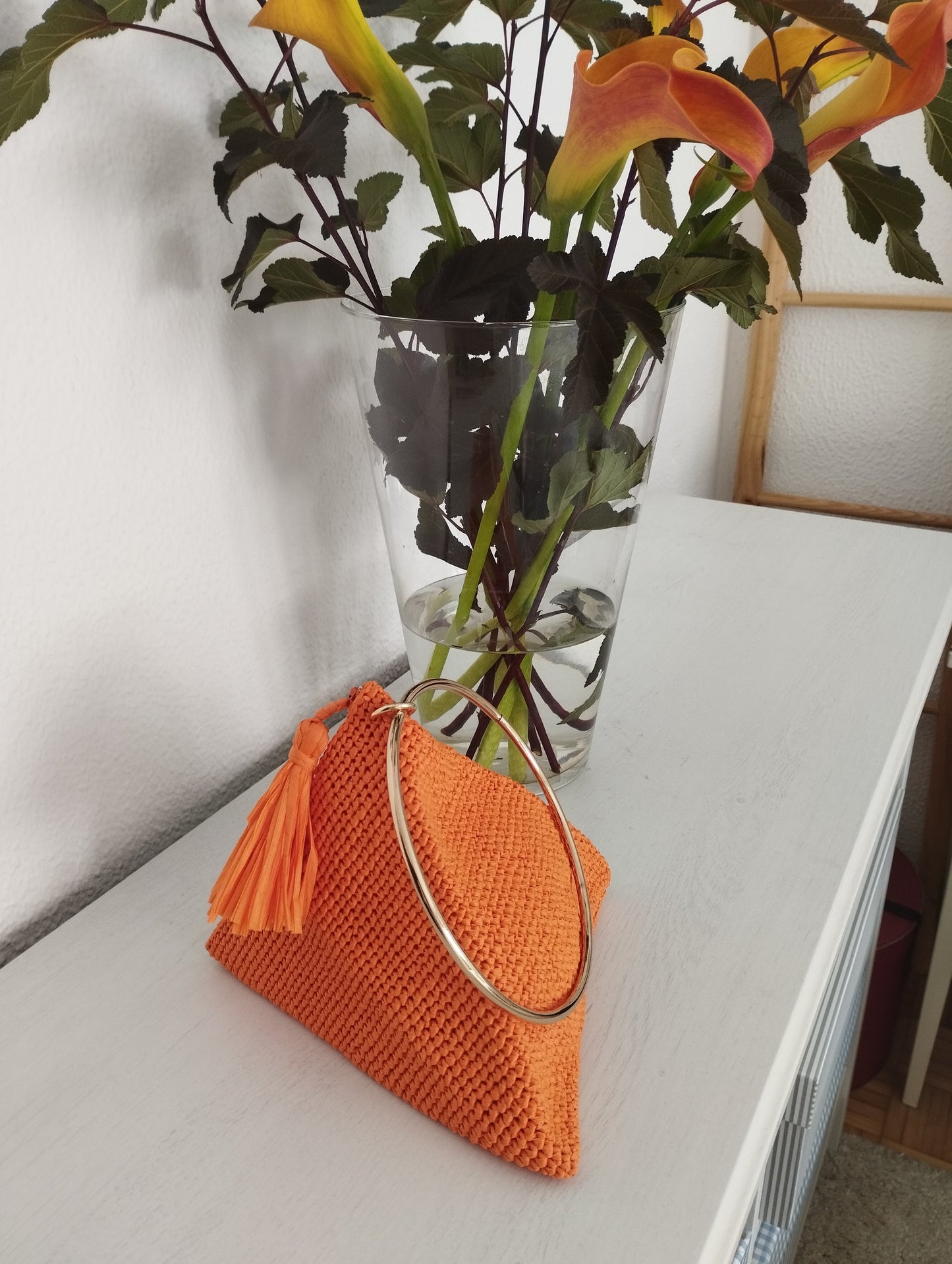 Bolso "Rosa" naranja