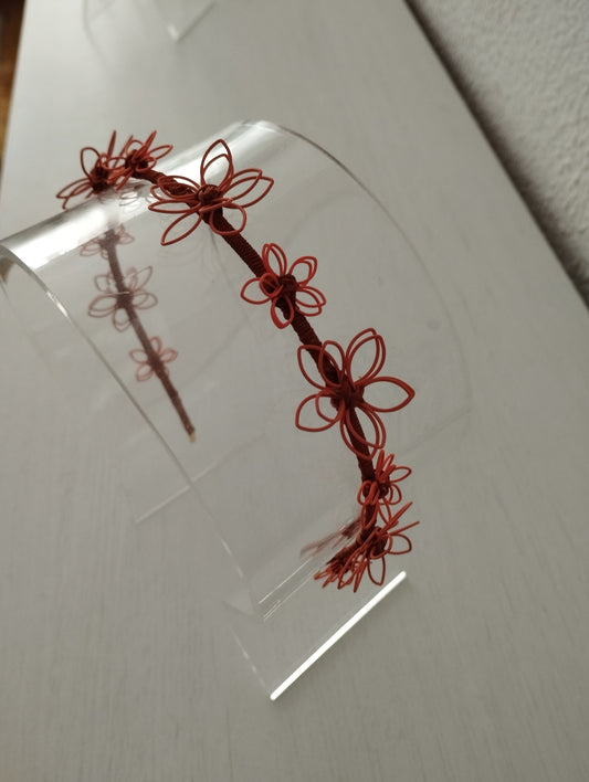 Diadema "Amaya" naranja