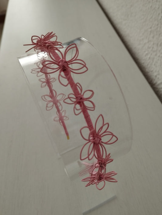 Diadema "Amaya" rosa