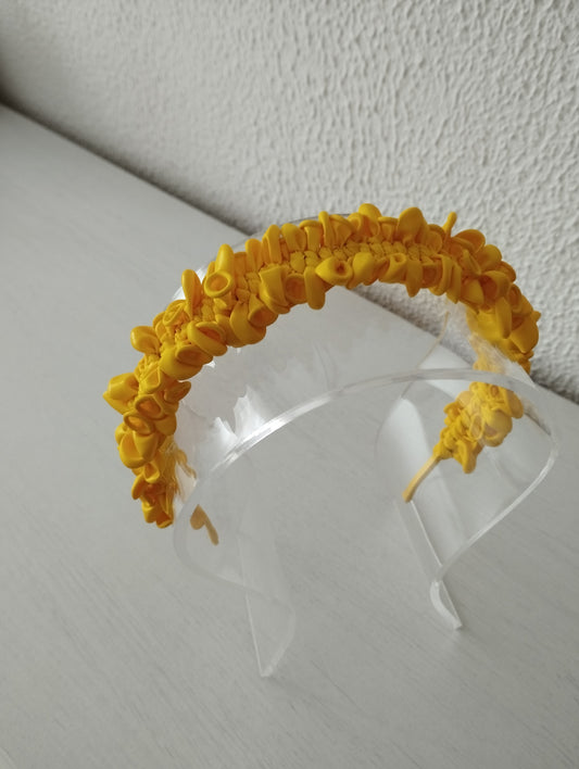 Diadema "Claudia" amarilla
