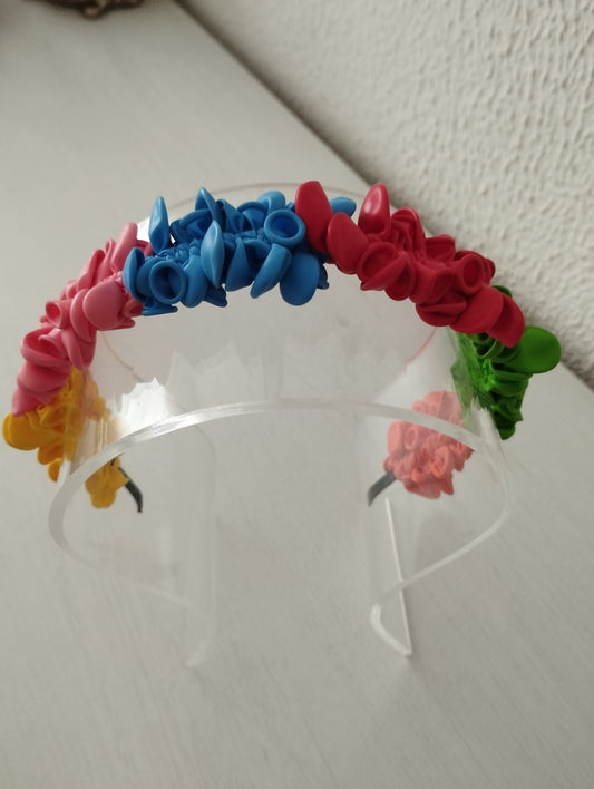 Diadema "Claudia" bandas multicolor