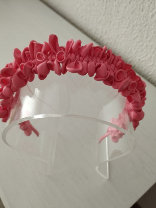 Diadema "Claudia" rosa