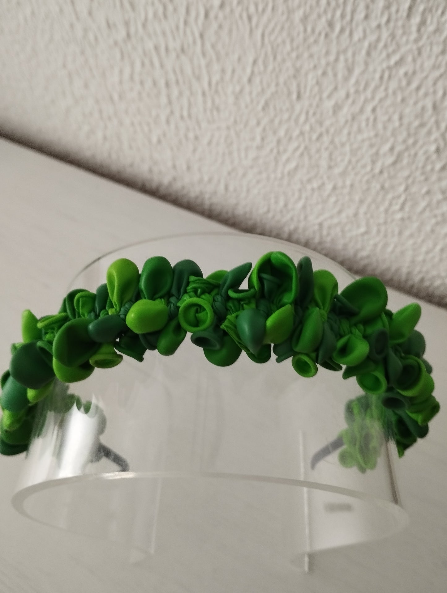 Diadema "Claudia" tonos verdes