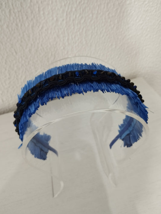 Diadema "Inés" azul