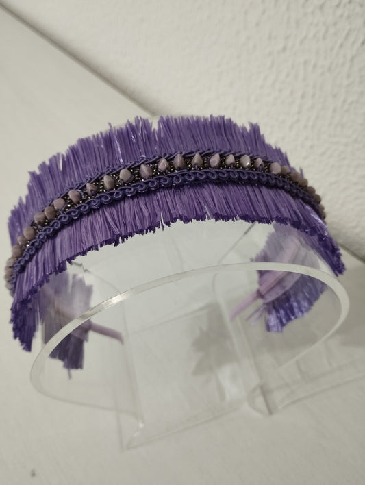 Diadema "Inés" morada