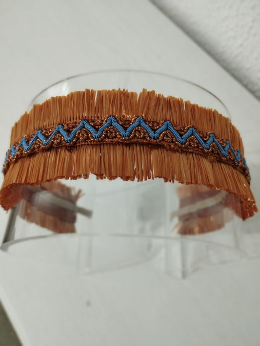 Diadema "Inés" ocre