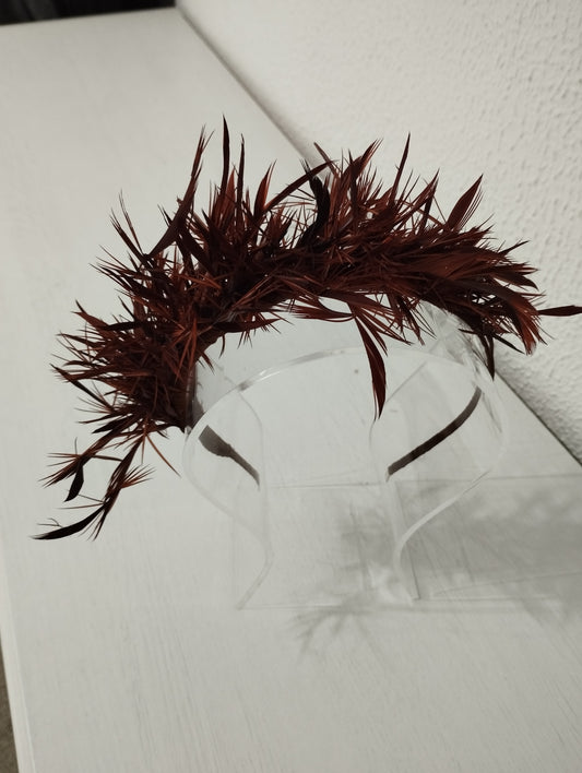Diadema "Marta" marrón