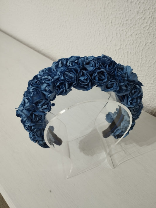 Diadema "Pilar" azul