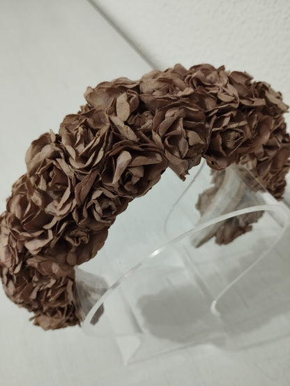 Diadema "Pilar" beige
