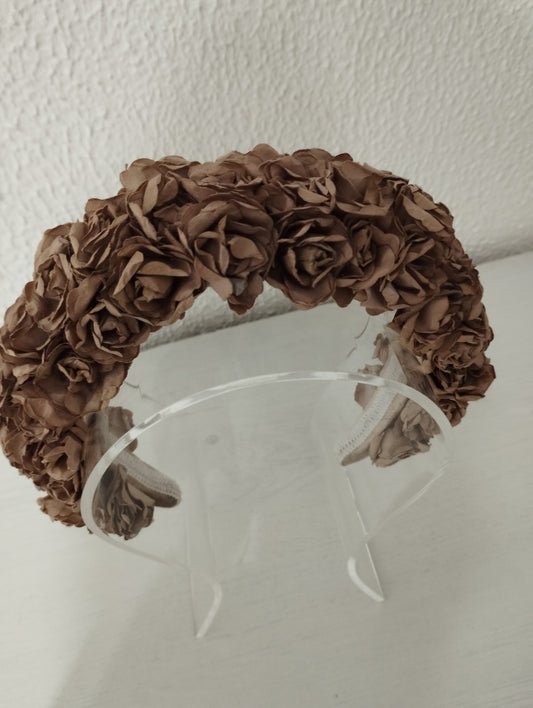 Diadema "Pilar" beige