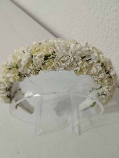 Diadema "Pilar" blanca