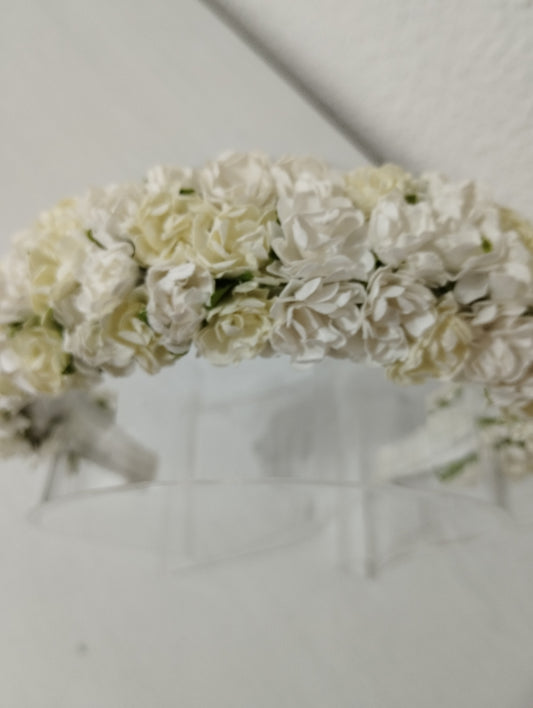 Diadema "Pilar" blanca